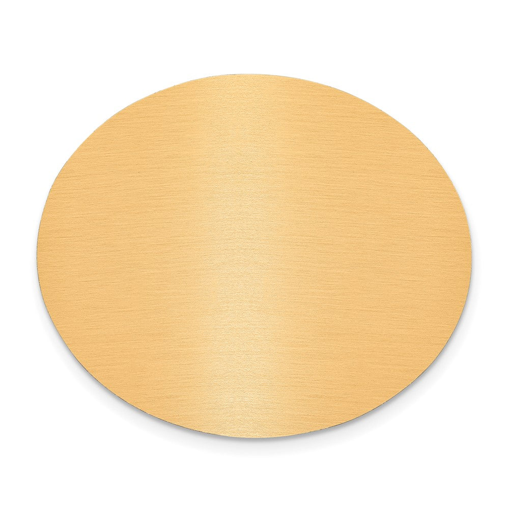 1 1/2 x 1 3/4 Oval Copper Aluminum Plates-Set of 6