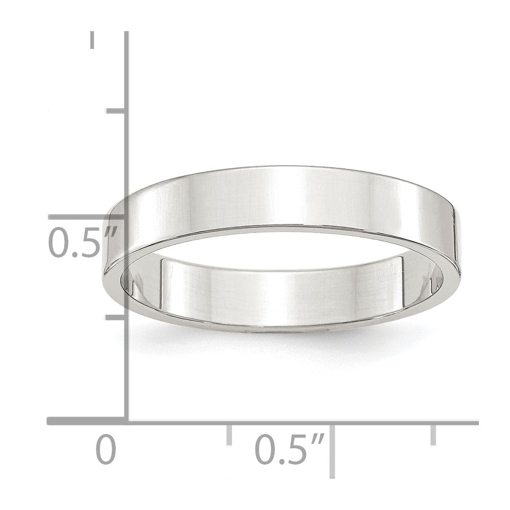 Sterling Silver 4mm Lightweight Flat Size 13.5 Band