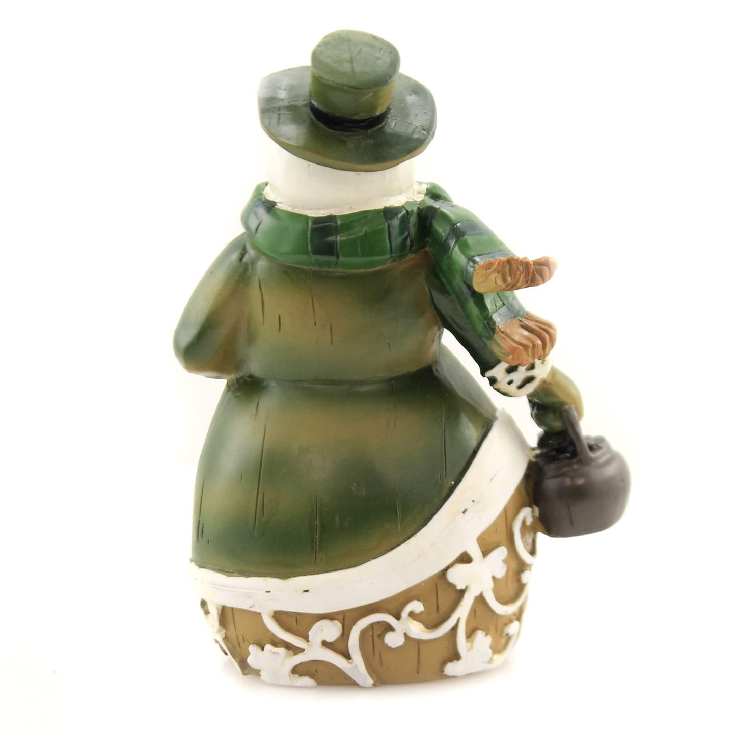Roman Inc. 6" Woodcut Irish Snowman Figurine