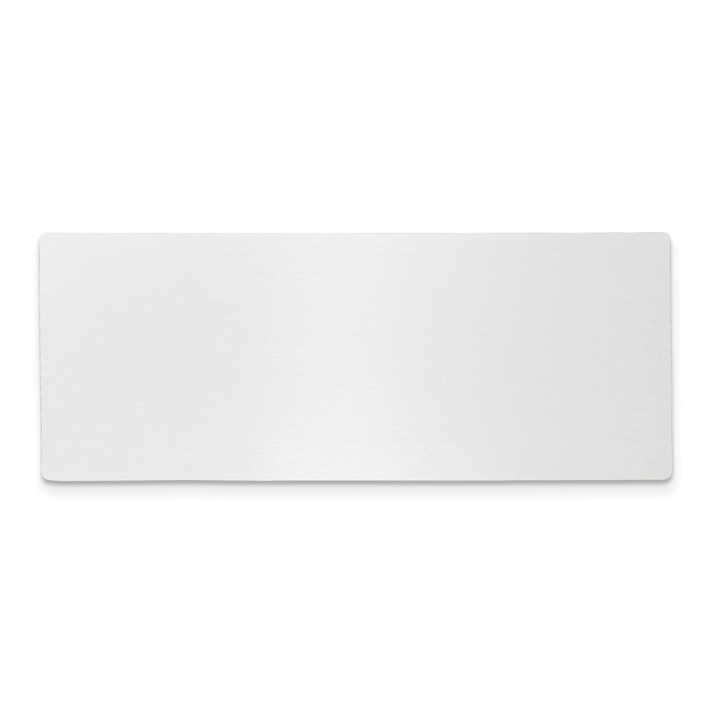 1 X 2 1/2 Polished Aluminum Single Plate
