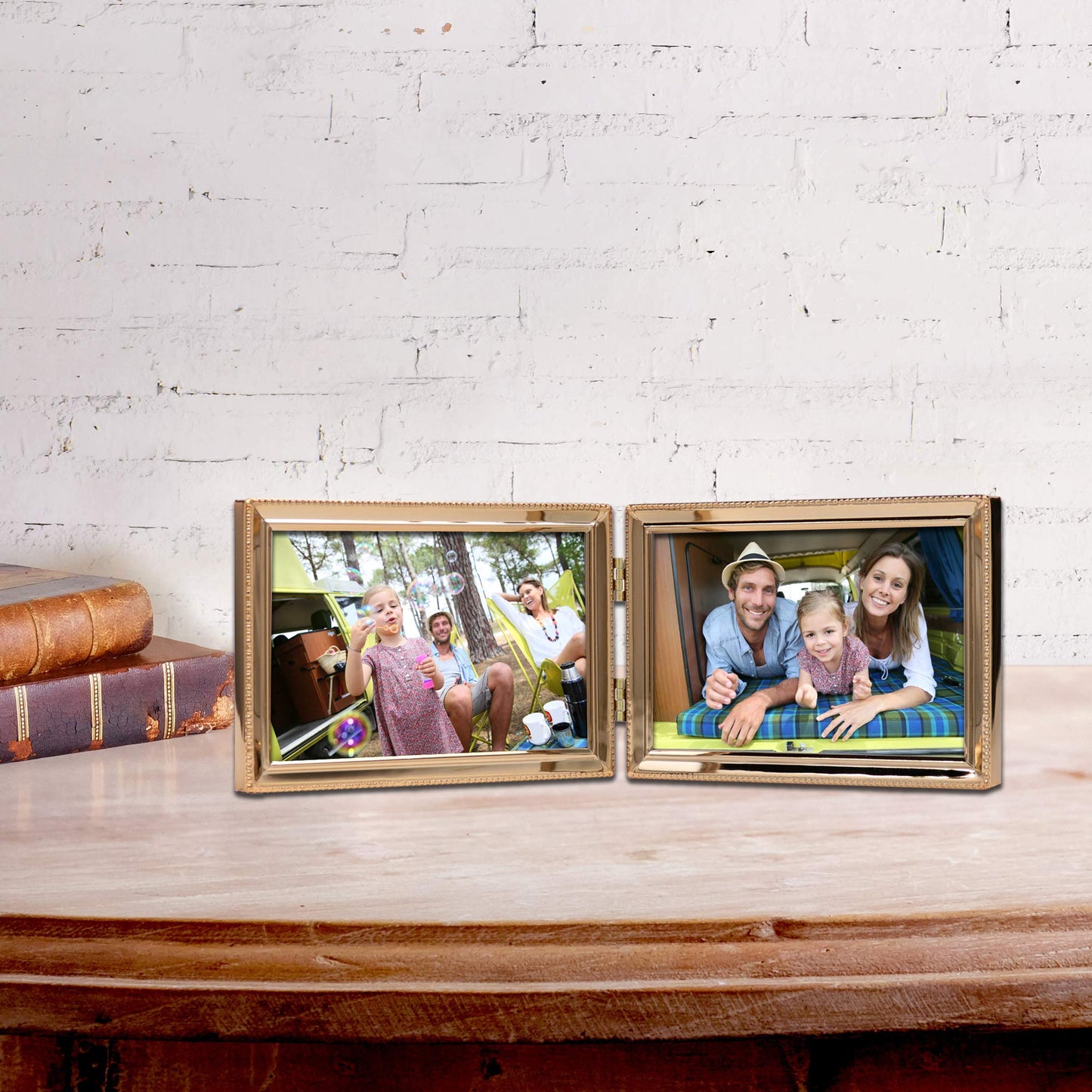Lawrence Frames 12.4" x 4.21" Metal Picture Frame, Gold