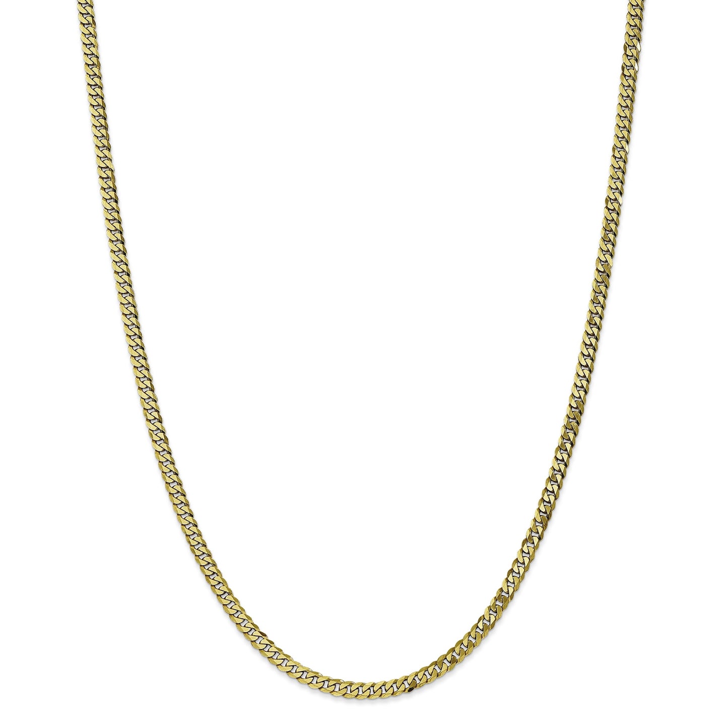 10k 3.9mm Flat Beveled Curb Chain