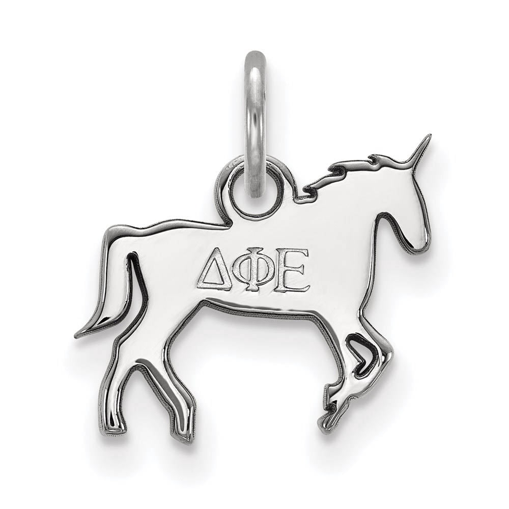 Sterling Silver Official Licensed Greek Sororities Delta Phi Epsilon (???) XS Pendant