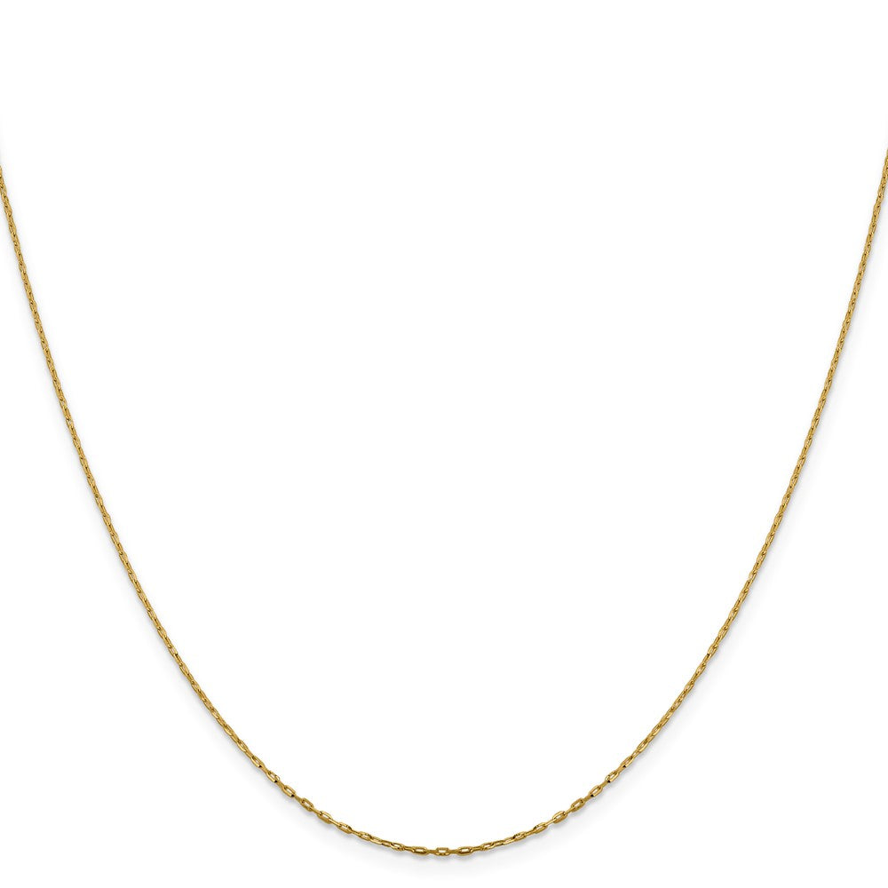 14K 1mm D/C Open Long Link Cable Chain