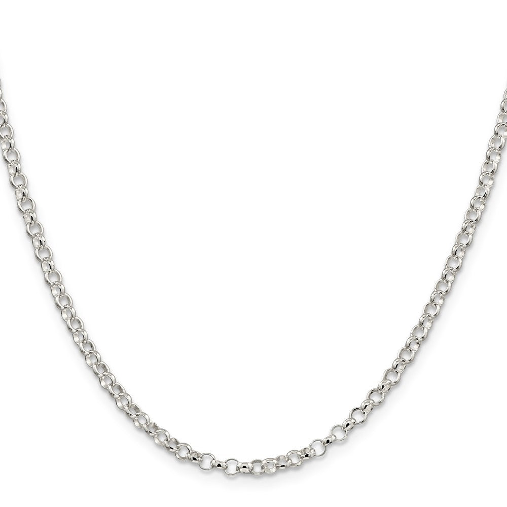 Sterling Silver 3.5mm Rolo Chain 18 Inches