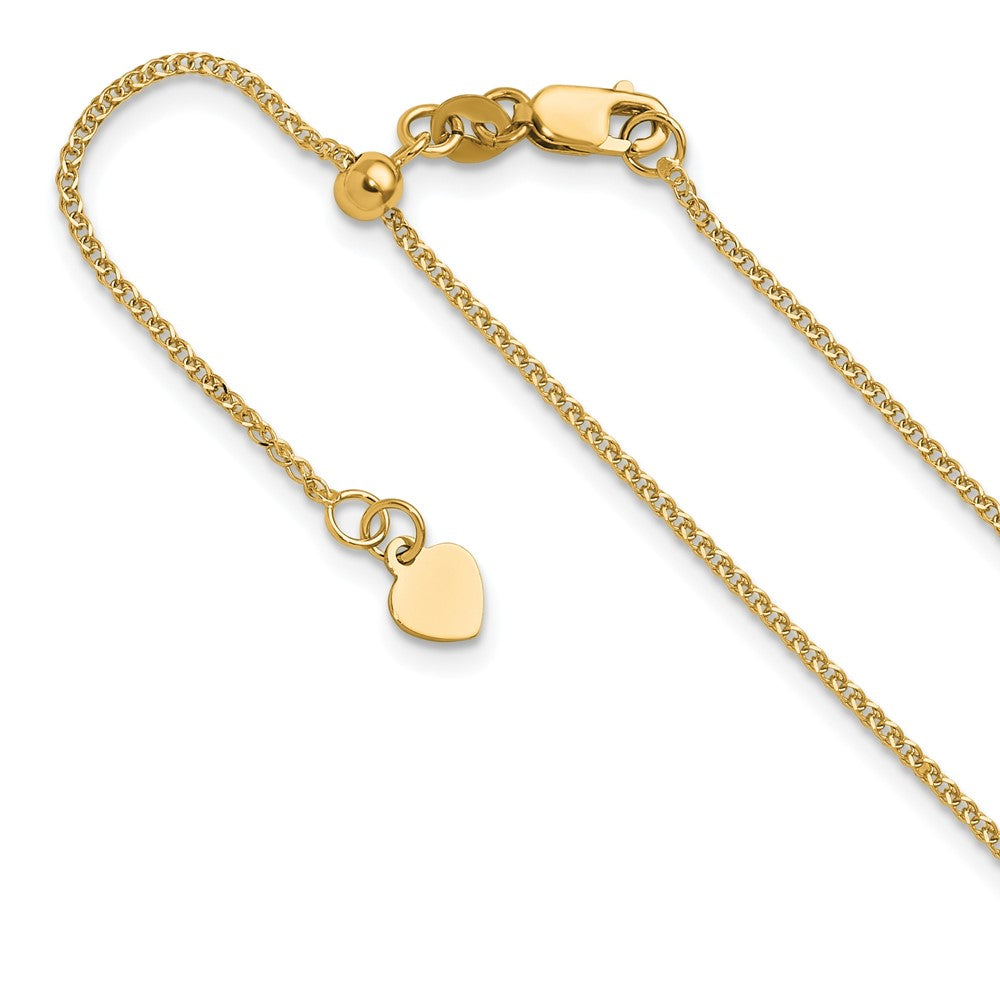 14K Adjustable 1.2 mm D/C Double Curb Chain
