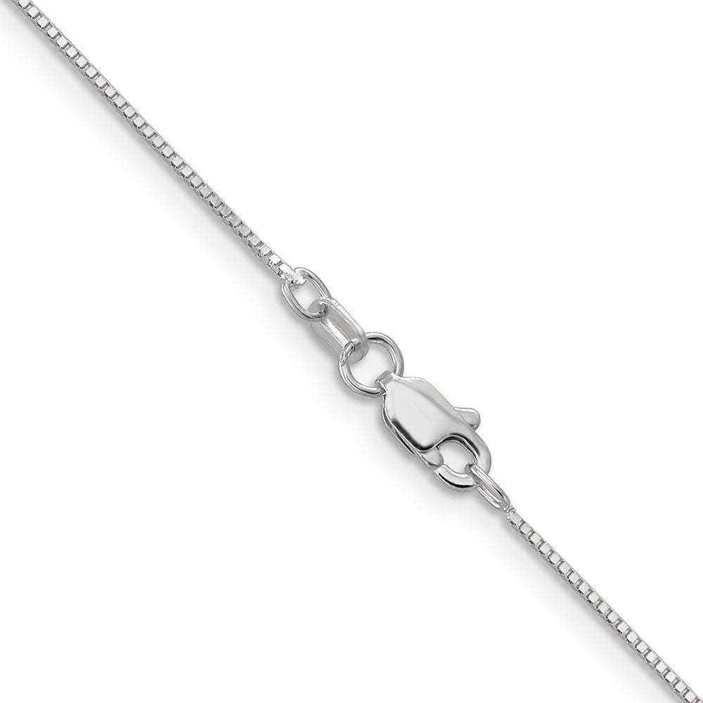 10k White Gold .7mm Box Chain