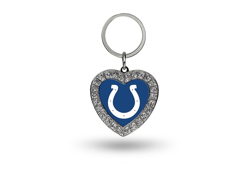 NFL Indianapolis Colts Rhinestone Heart Key Chain QGC7943