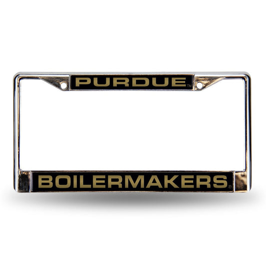 Purdue FCL Chrome Laser License Frame