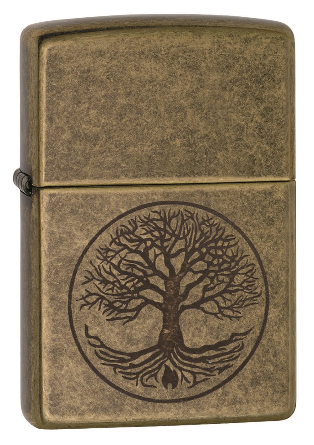 Zippo "Tree of Life" Antique Brass Pocket Lighter