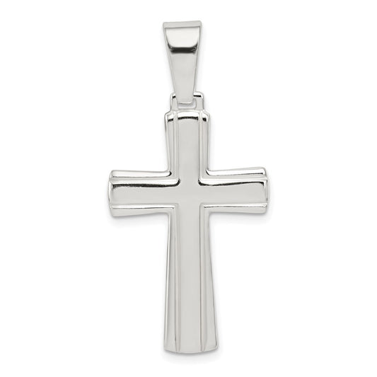 Sterling Silver Polished Cross Pendant