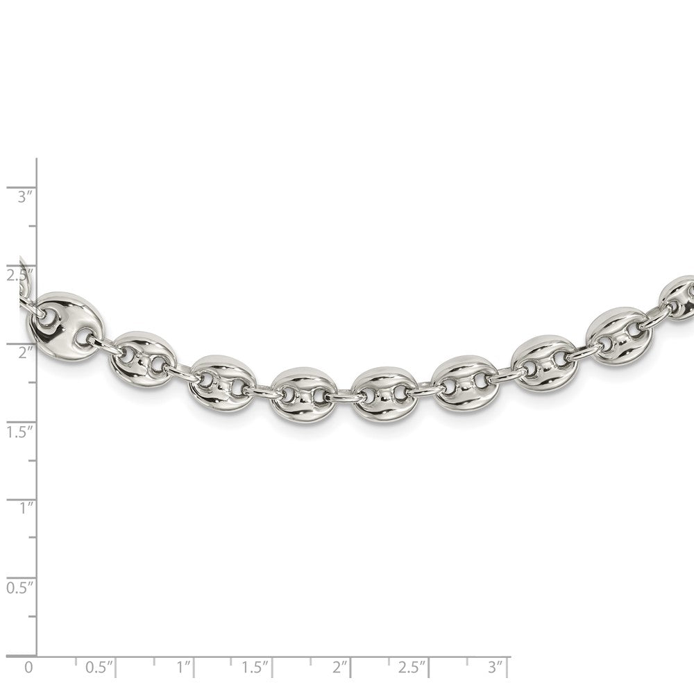 Sterling Silver Polished Fancy Link 18in Necklace 18 Inches