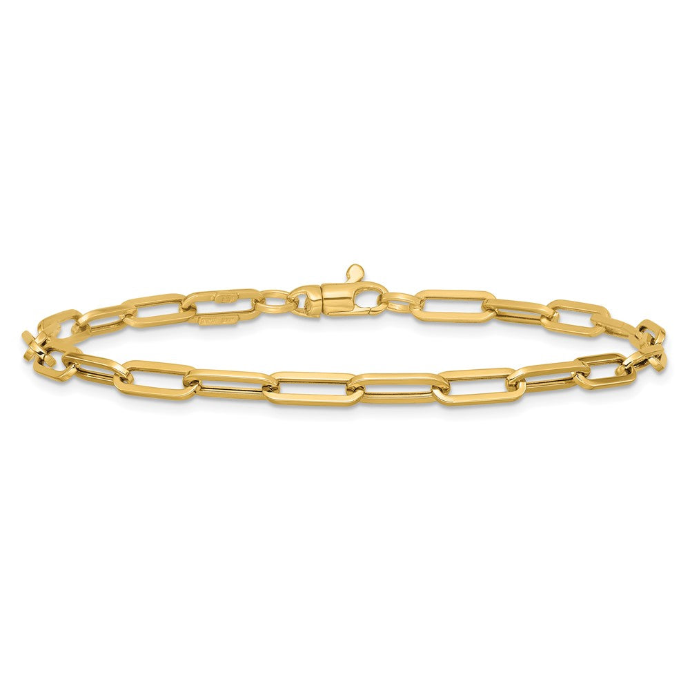 14K Polished Fancy Link with 1in ext Bracelet 9.5  inches