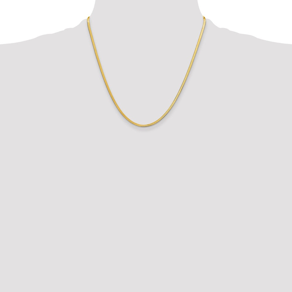 10k 2.5mm Silky Herringbone Chain