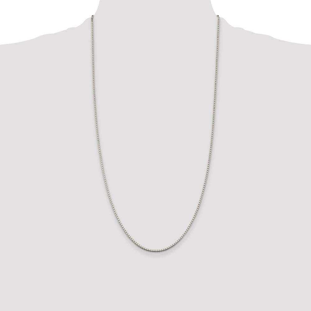 Sterling Silver 1.75mm Box Chain 28 Inches