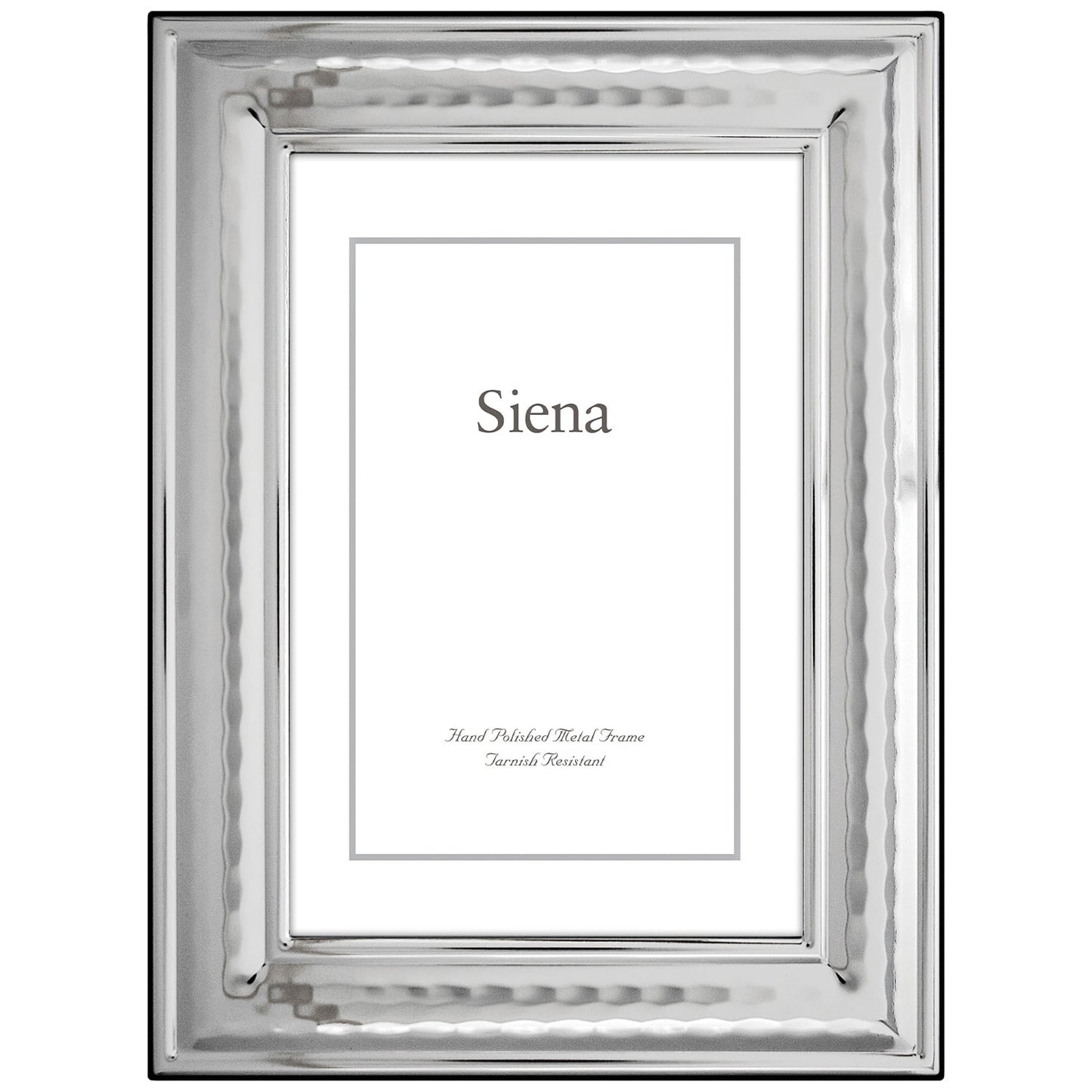 Siena Classic Hammered Frame Silver 8x10