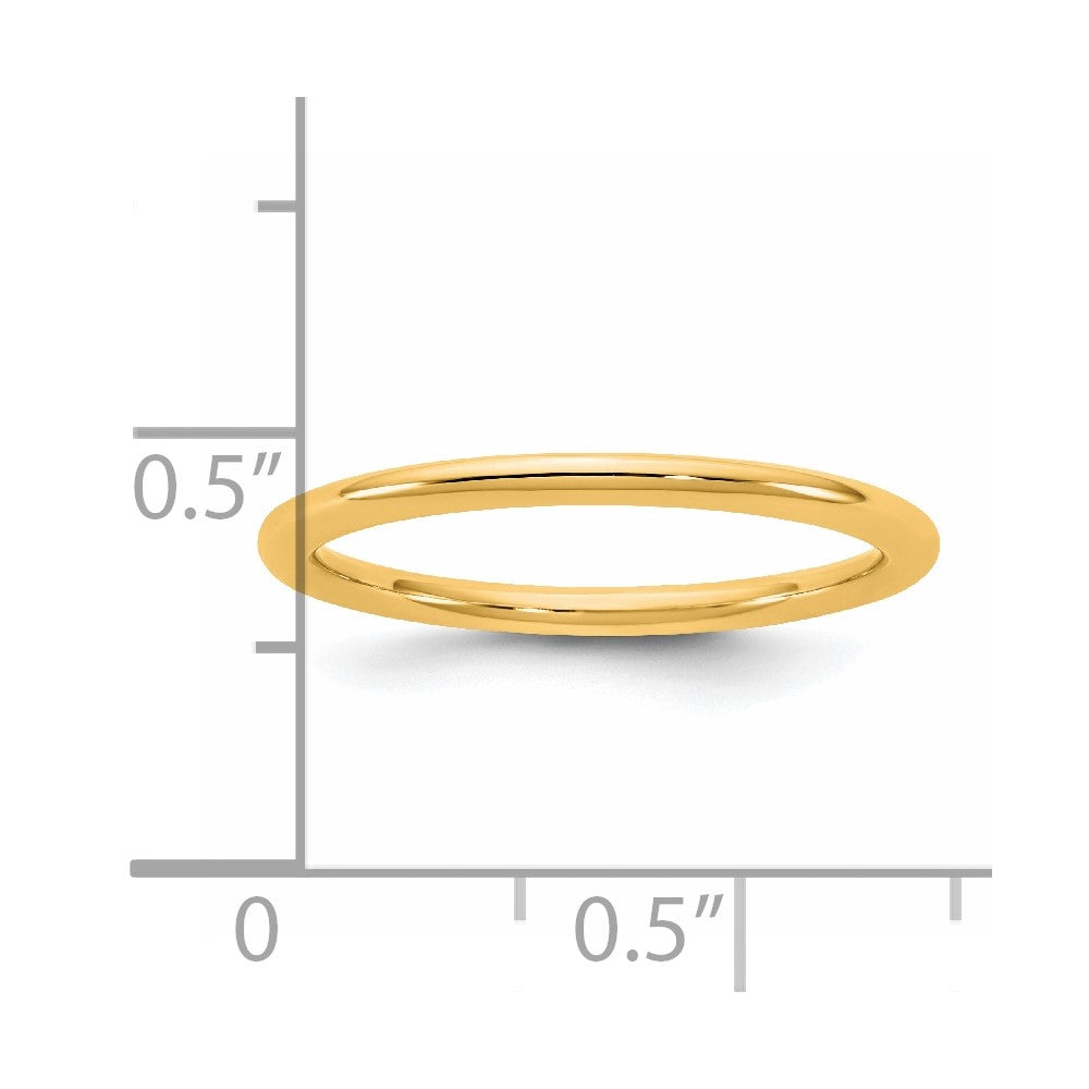 14KY 1.5mm Standard Comfort Fit Band Size 4