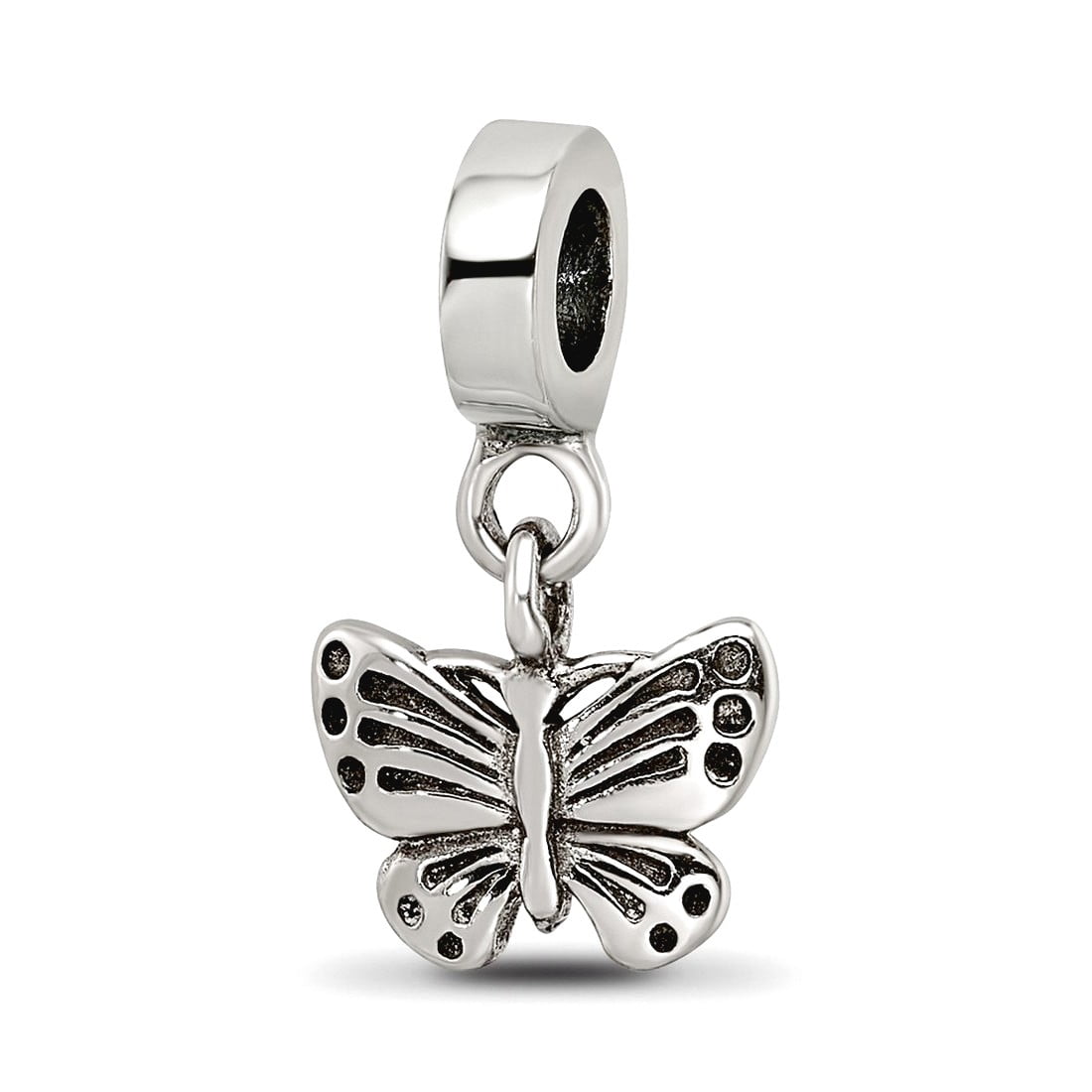 Reflections� Sterling Silver Butterfly Dangle Bead / Charm