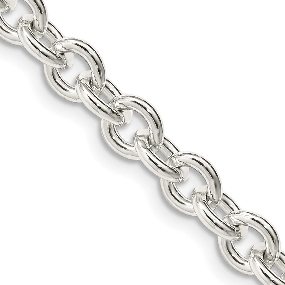Sterling Silver 6.1mm Cable Chain 18 Inches
