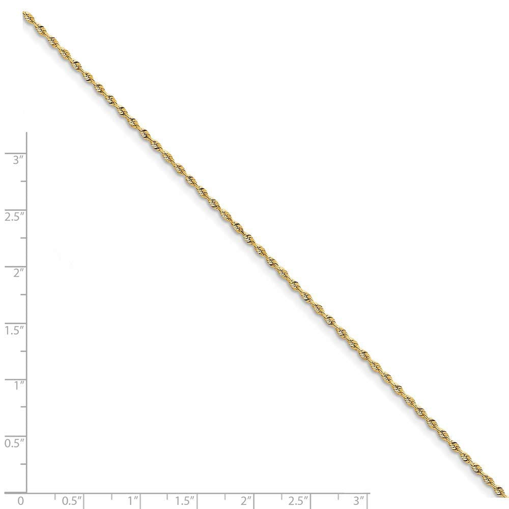 10k 1.85mm D/C Quadruple Rope Chain Anklet