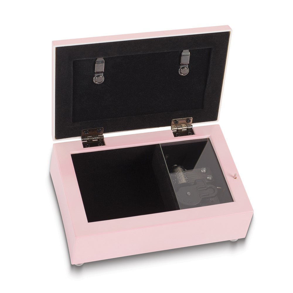 Ballerinas Pink Petite Velvet Lining Music Box (Plays You Light Up My Life)