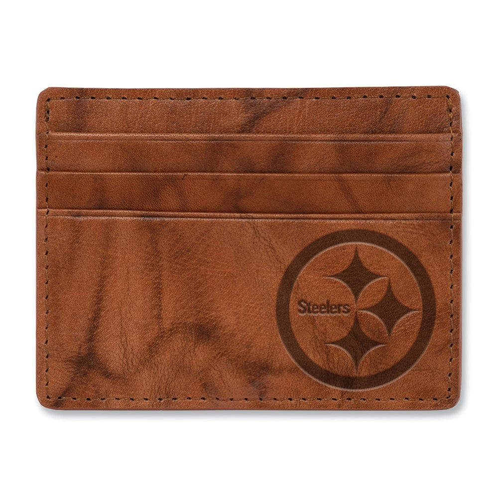 NFL Rico Industries Pittsburgh Steelers  Leather Credit Cart Wallet