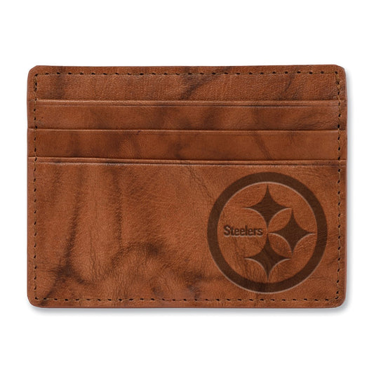 NFL Rico Industries Pittsburgh Steelers  Leather Credit Cart Wallet