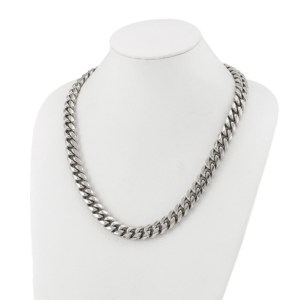 Stainless Steel Polished 14mm 24in Curb Link Necklace