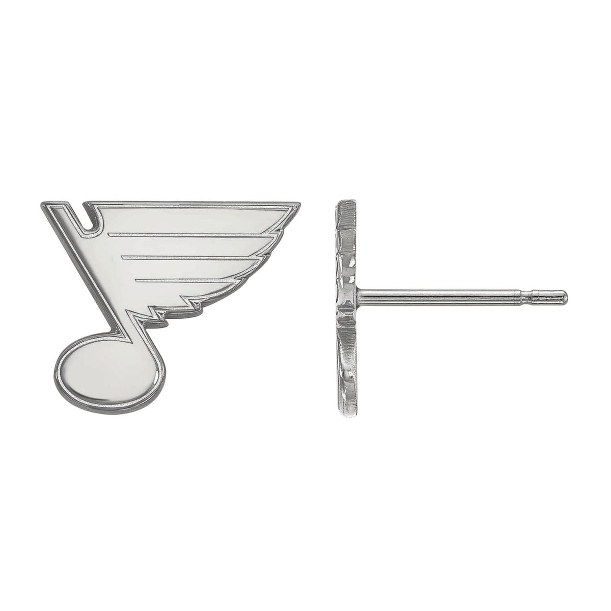 Sterling Silver NHL St. Louis Blues XS Post Earrings