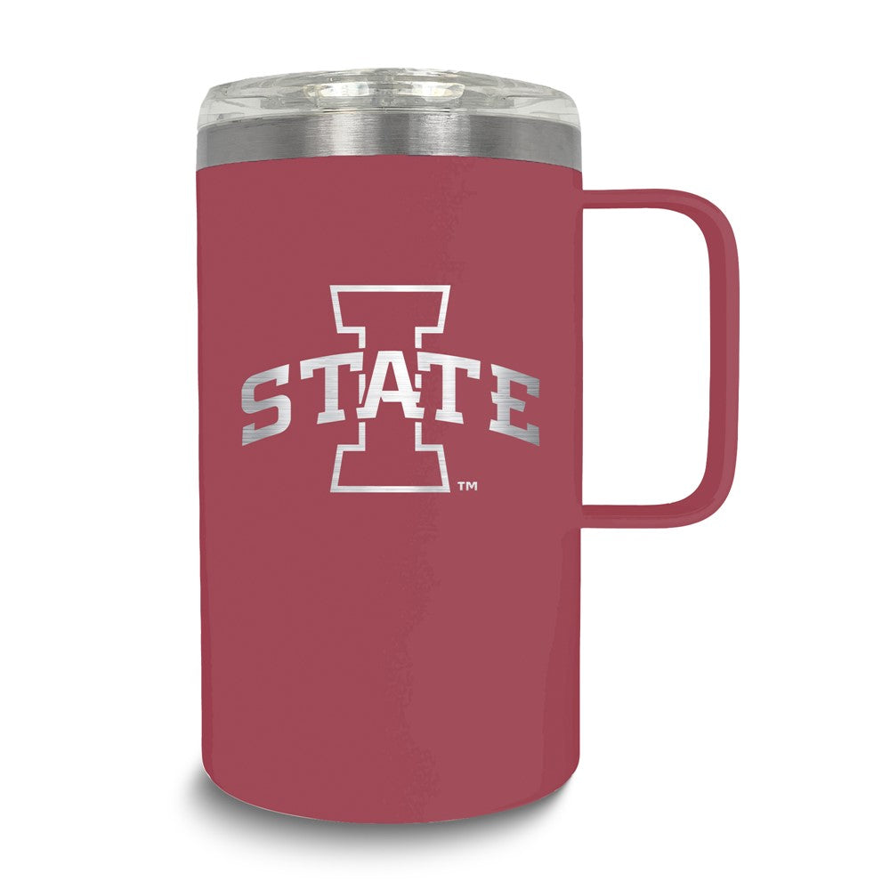 Collegiate Iowa State Stainless Steel 18 oz. Hustle Mug with Lid