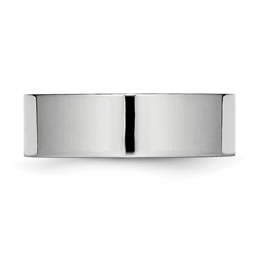 Cobalt Flat Polished 7mm Band Size - 11