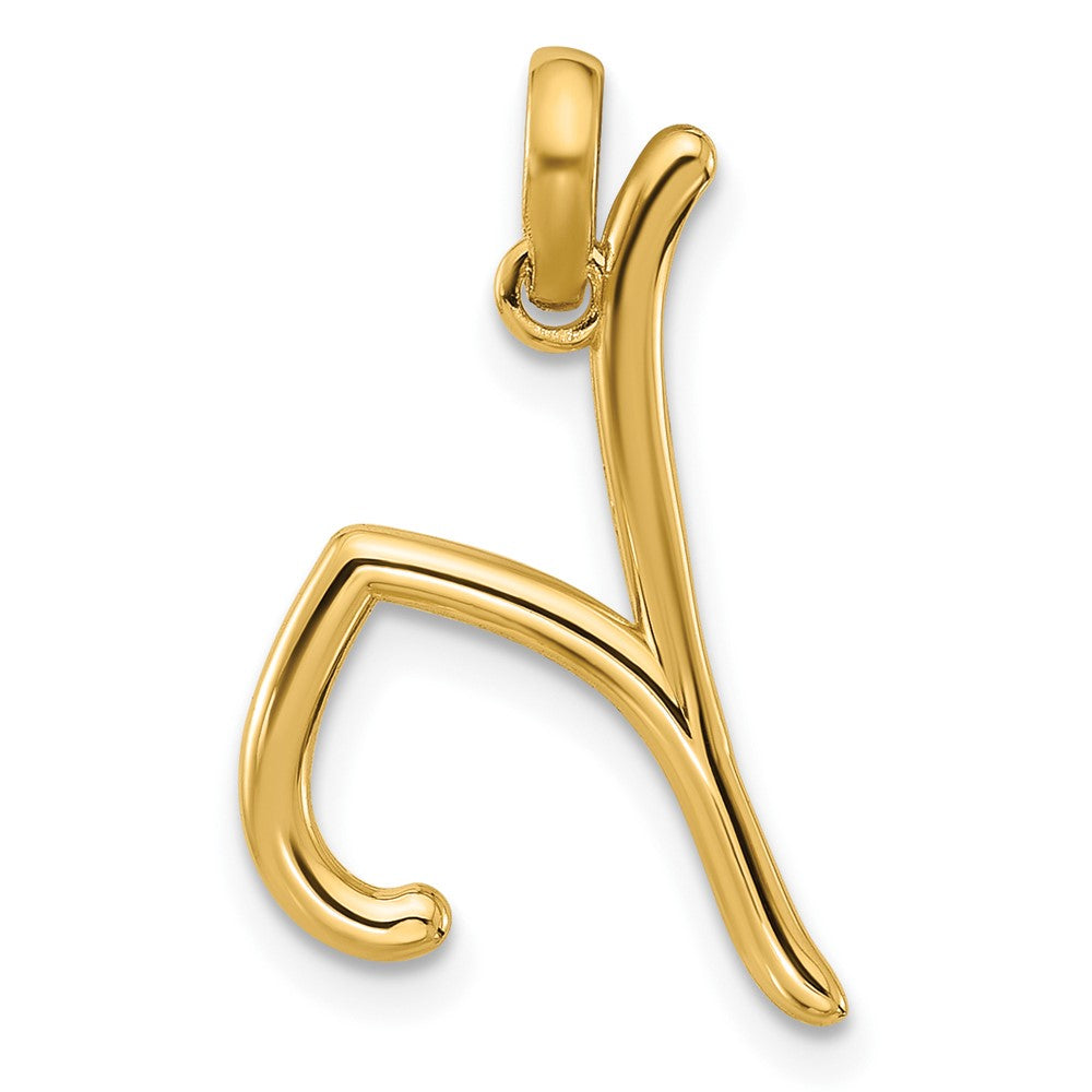 14k Yellow Gold Fancy Letter Y