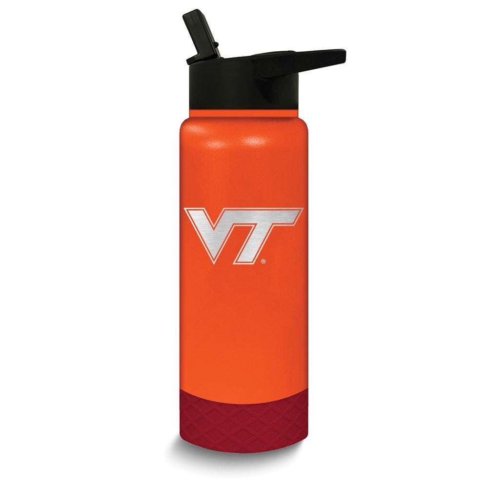 Collegiate Virginia Tech University Stainless Steel Silicone Grip 24 oz. Water Bottle