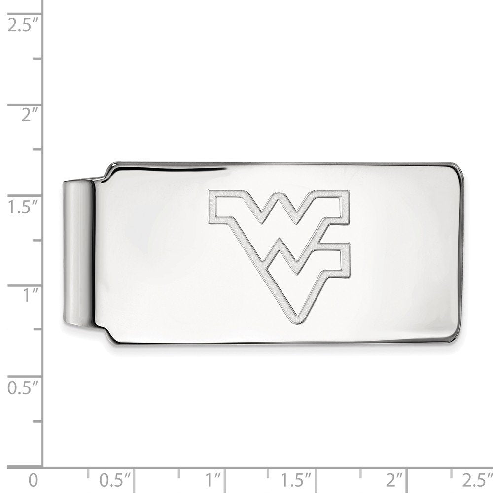 Sterling Silver West Virginia U Money Clip