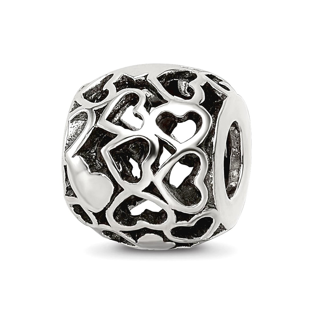 Sterling Silver Reflections Hearts Bali Bead