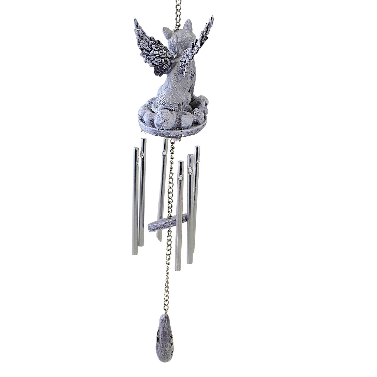 Roman Cat Memorial Windchime - One Windchime 15 Inch, Resin - Pawprints Wings Heaven 16052