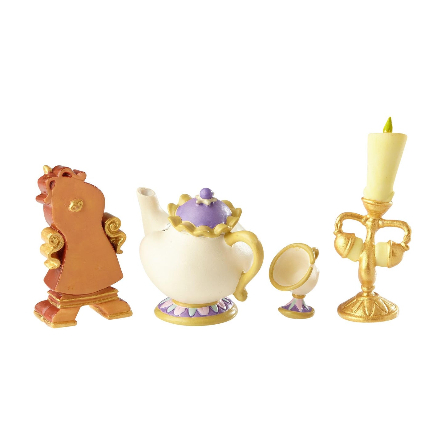Enesco Disney Showcase Beauty and The Beast Figurine Set 2.5" H