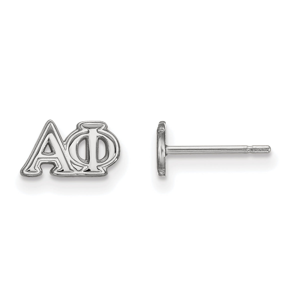Sterling Silver Official Licensed Greek Sororities Alpha Phi (??) XS Post Earrings