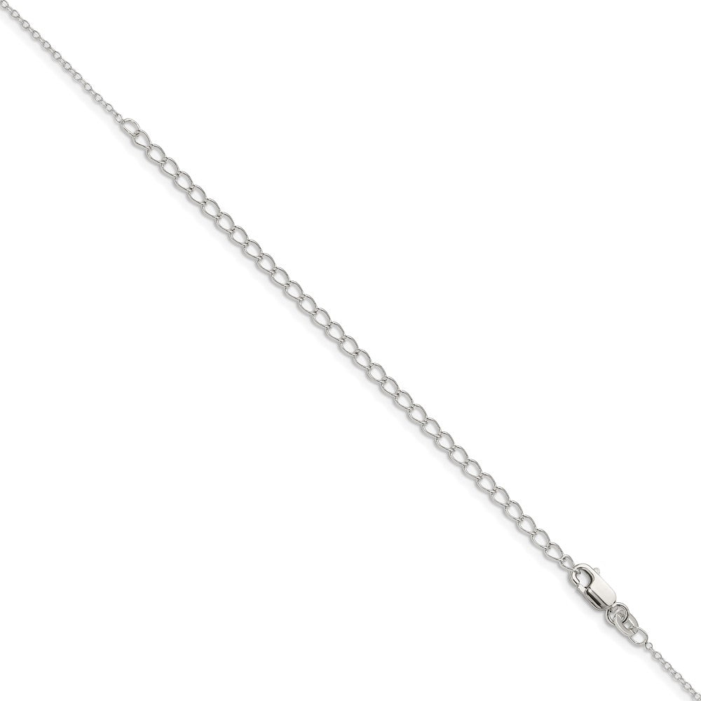 Sterling Silver 1mm Cable Chain w/4in ext. 22 Inches