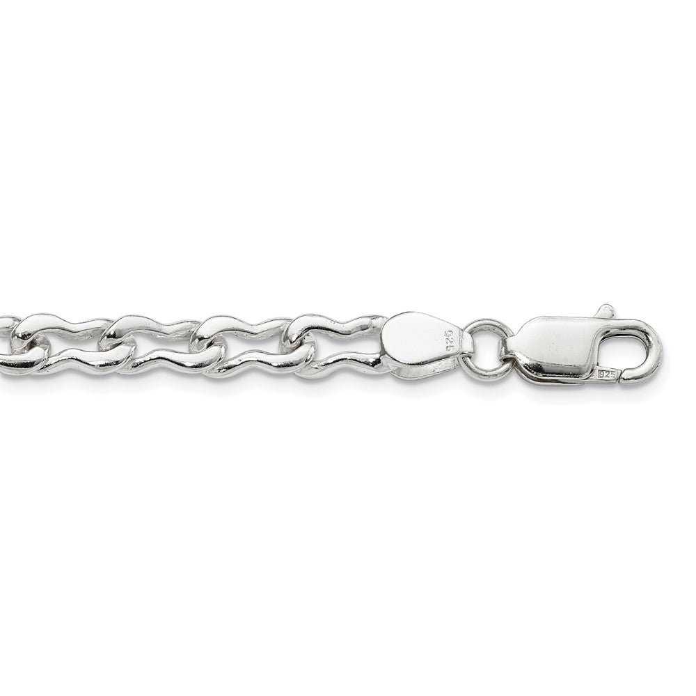 Sterling Silver 6mm Fancy Link Chain