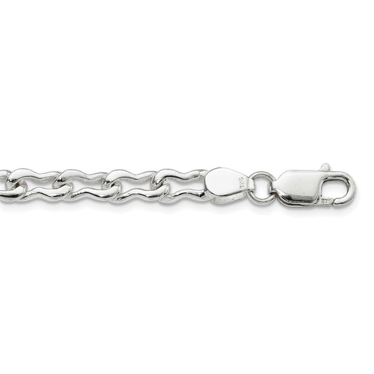 Sterling Silver 6mm Fancy Link Chain