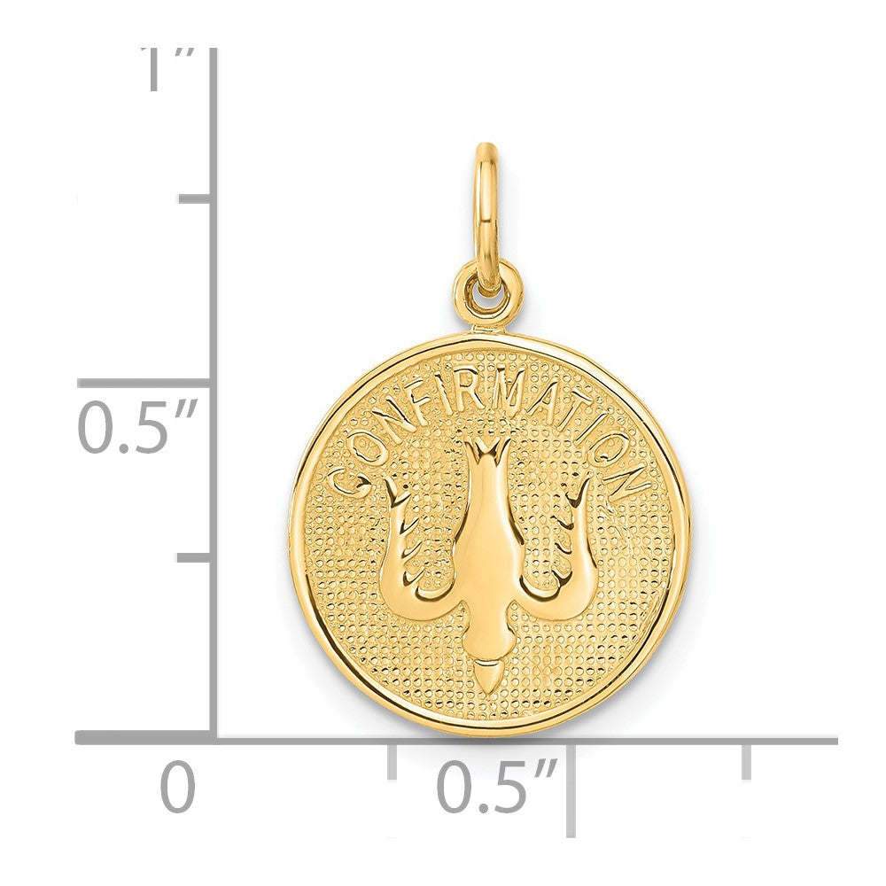14k Confirmation w/Dove Medal Charm