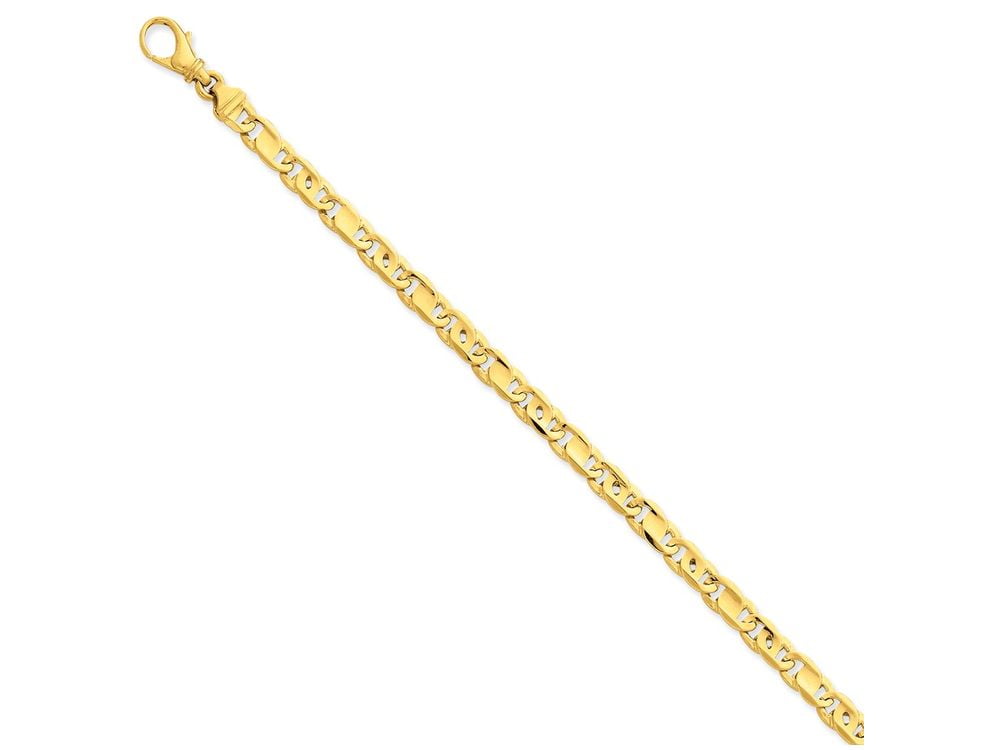 14k 5.80mm Polished Fancy Link Bracelet
