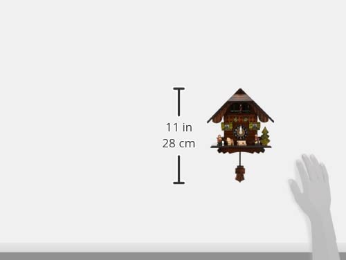River City Clock Brown Analog Cuckoo Clock, 83-07QPT
