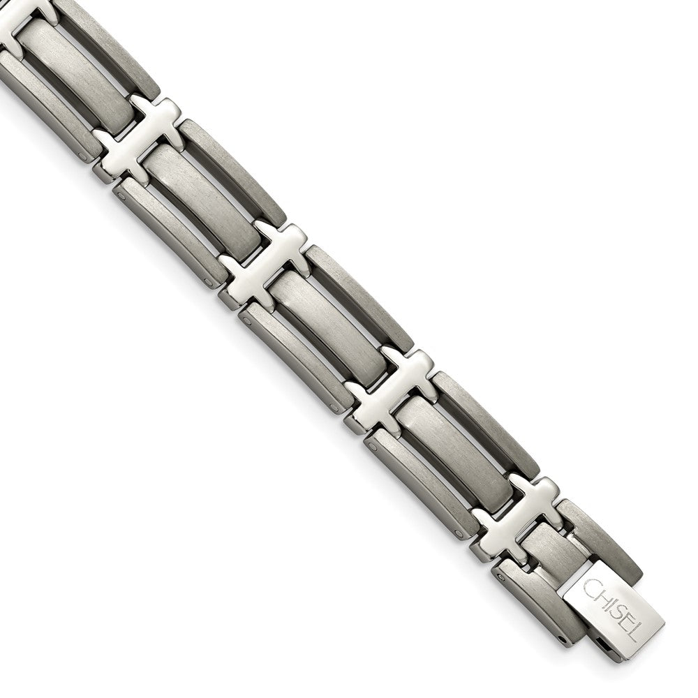 Titanium Brushed and Polished 8.75in Bracelet 8.75 inches