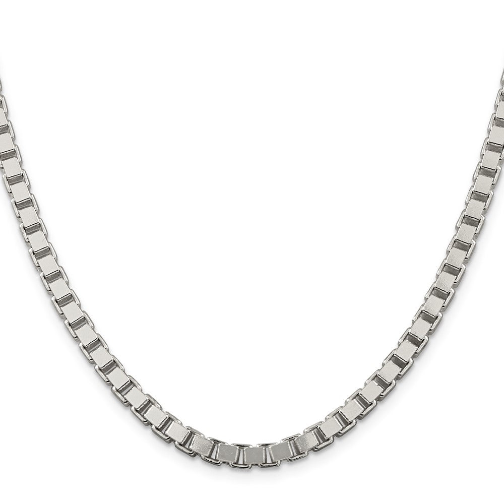 Sterling Silver 4.5mm Box Chain 26 Inches