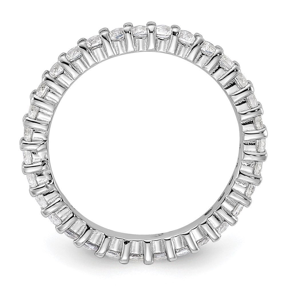 Sterling Silver Stackable Expressions Created White Sapphire Ring