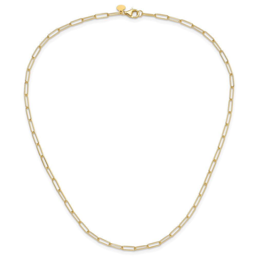 14K Polished Fancy Link Necklace