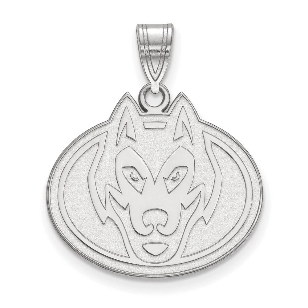 Sterling Silver LogoArt Official Licensed Collegiate St. Cloud State University (SCSU) Large Pendant