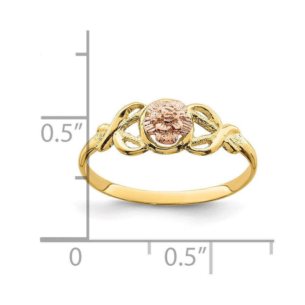 14K Two-Tone Polished Ring Size 7